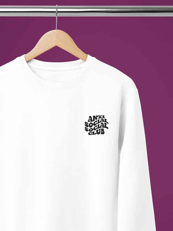 Sweater Trui wit Anti Social Social Club goedkoop online kopen