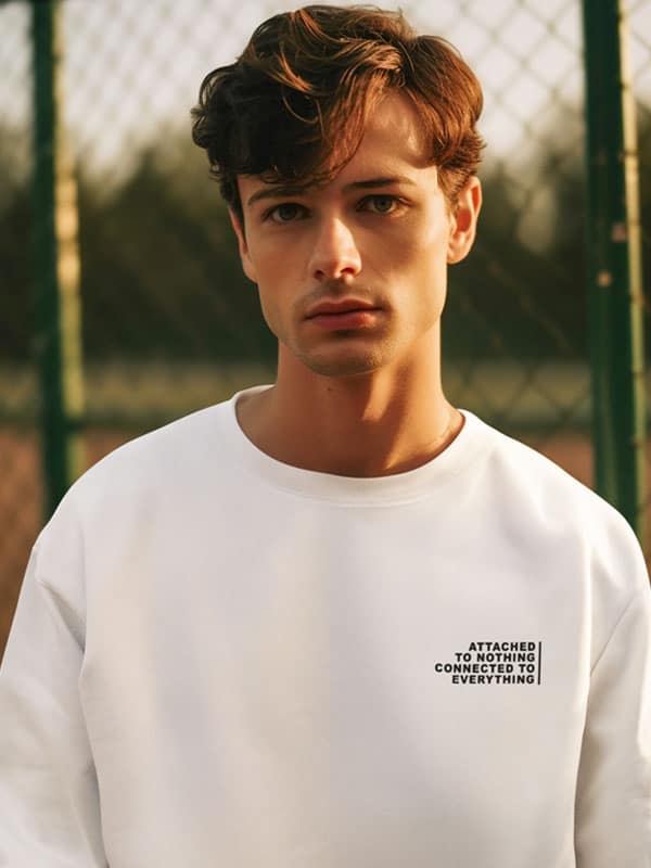 Attached to Nothing Connected to Everything Sweater Minimalist