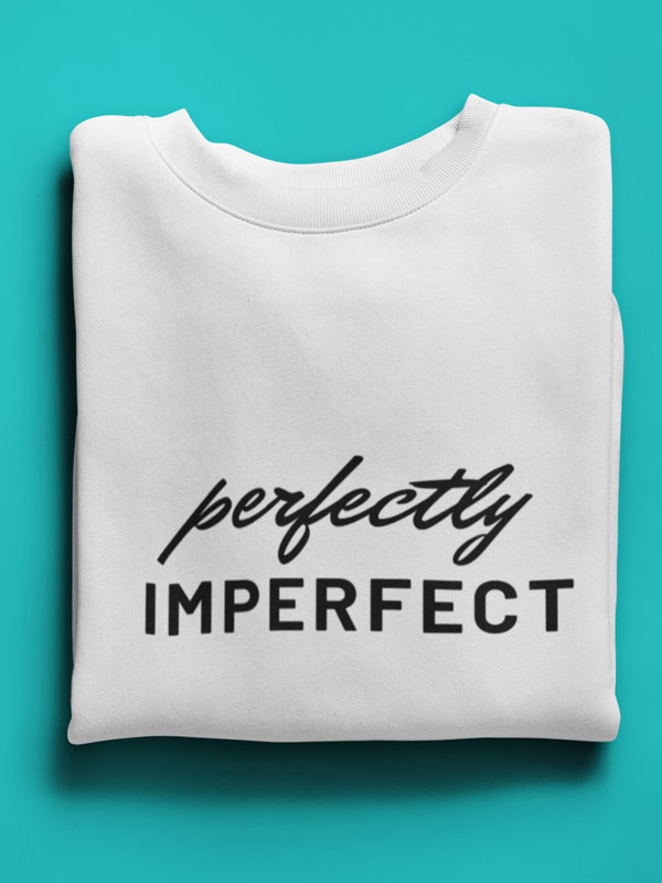perfectly imperfect witte sweater self love online kopen